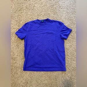 J. Crew Relaxed Premium-Weight Cotton Pocket T-Shirt Medium Purple